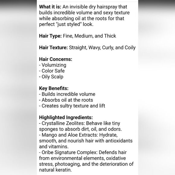 Oribe Dry Texturizing Spray - Picture 5 of 8